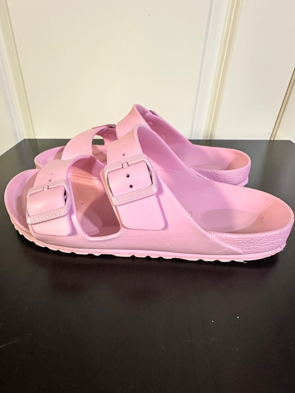 Birkenstock Arizona EVA sandals in the shade Fondant Pink. Womens - Picture 7 of 7